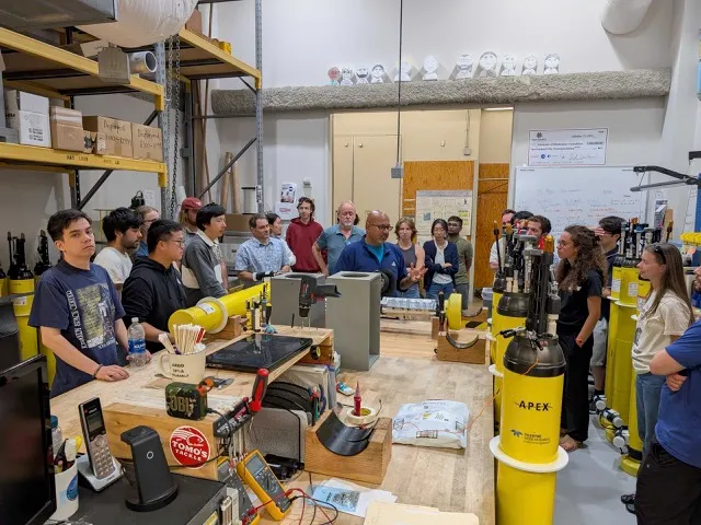 Thank you, Rick, for the tour of the Argo lab. (Photo credit: Georgy Manucharyan).