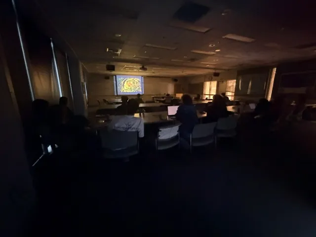 Movie night with pizza