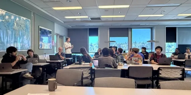 Dr. Scott Martin participating a career panel discussion.